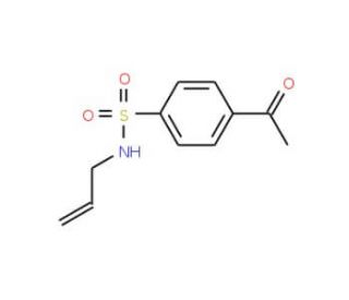 4-acetyl-N-allylbenzenesulfonamide - chemical structure image