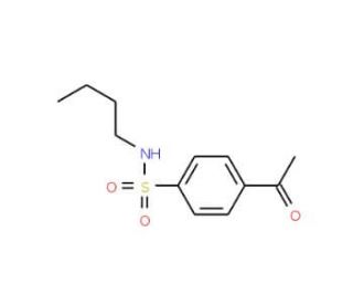 4-acetyl-N-butylbenzenesulfonamide - chemical structure image