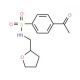 4-acetyl-N-(tetrahydrofuran-2-ylmethyl)benzenesulfonamide - chemical structure image