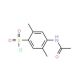 4-Acetylamino-2,5-dimethyl-benzenesulfonyl chloride (CAS 13632-08-1) - chemical structure image