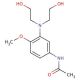 4-Acetylamino-2-(bis(2-hydroxyethyl)amino)anisole (CAS 24530-67-4) - chemical structure image