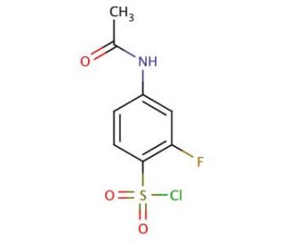 4-(acetylamino)-2-fluorobenzenesulfonyl chloride (CAS 344-70-7) - chemical structure image