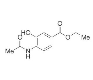 4-Acetylamino-3-hydroxybenzoic Acid Ethyl Ester (CAS 1346604-18-9) - chemical structure image
