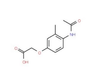 (4-Acetylamino-3-methyl-phenoxy)-acetic acid - chemical structure image