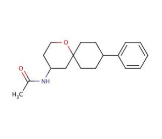 4-Acetylamino-9-phenyl-1-oxaspiro[5.5]undecane (CAS 1020085-28-2) - chemical structure image