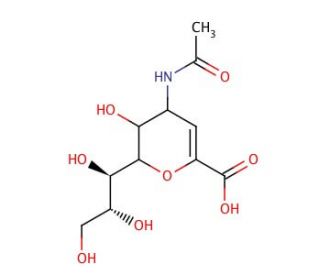4-Acetylamino-Kdn2en, iso-Neu4Ac2en (CAS 263155-11-9) - chemical structure image