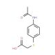 {[4-(acetylamino)phenyl]thio}acetic acid (CAS 3406-74-4) - chemical structure image