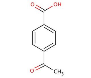 4-Acetylbenzoic acid (CAS 586-89-0) - chemical structure image
