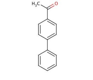 4-Acetylbiphenyl (CAS 92-91-1) - chemical structure image