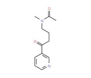 4-(Acetylmethylamino)-1-(3-pyridyl)-1-butanone (CAS 63551-23-5) - chemical structure image