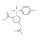 4-(acetyloxy)-1-[(4-methylbenzene)sulfonyl]pyrrolidine-2-carboxylic acid - chemical structure image