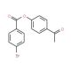 4-acetylphenyl 4-bromobenzoate - chemical structure image