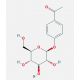 4-Acetylphenyl β-D-Glucopyranoside (CAS 530-14-3) - chemical structure image