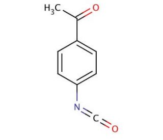 4-Acetylphenyl isocyanate (CAS 49647-20-3) - chemical structure image