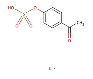 4-Acetylphenyl sulfate potassium salt (CAS 38533-41-4) - chemical structure image