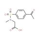 [[(4-acetylphenyl)sulfonyl](methyl)amino]acetic acid - chemical structure image