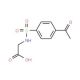 {[(4-acetylphenyl)sulfonyl]amino}acetic acid - chemical structure image