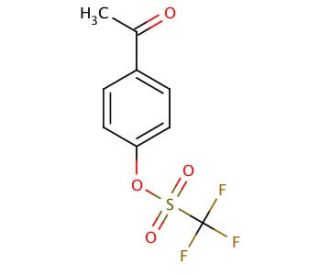 4-Acetylphenyl trifluoromethanesulfonate (CAS 109613-00-5) - chemical structure image
