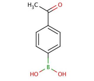 4-Acetylphenylboronic acid (CAS 149104-90-5) - chemical structure image