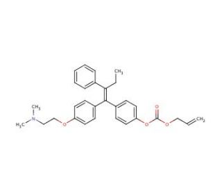 4-Alloxycarboxyl Tamoxifen - chemical structure image