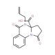 4-allyl-1,5-dioxo-2,3,4,5-tetrahydropyrrolo[1,2-a]quinazoline-3a(1H)-carboxylic acid - chemical structure image