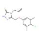 4-Allyl-5-[(4-chloro-3,5-dimethylphenoxy)methyl]-4H-1,2,4-triazole-3-thiol - chemical structure image