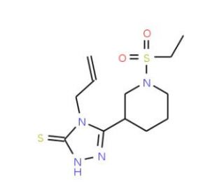 4-Allyl-5-[1-(ethylsulfonyl)piperidin-3-yl]-4H-1,2,4-triazole-3-thiol - chemical structure image