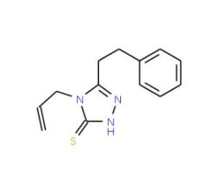 4-Allyl-5-(2-phenylethyl)-4H-1,2,4-triazole-3-thiol (CAS 590376-39-9) - chemical structure image