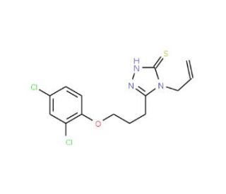 4-Allyl-5-[3-(2,4-dichlorophenoxy)propyl]-4H-1,2,4-triazole-3-thiol - chemical structure image