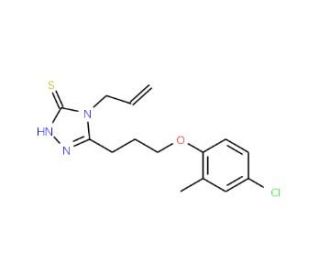 4-Allyl-5-[3-(4-chloro-2-methylphenoxy)propyl]-4H-1,2,4-triazole-3-thiol - chemical structure image