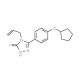 4-Allyl-5-[4-(cyclopentyloxy)phenyl]-4H-1,2,4-triazole-3-thiol - chemical structure image