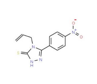 4-allyl-5-(4-nitrophenyl)-4H-1,2,4-triazole-3-thiol - chemical structure image