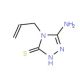 4-allyl-5-amino-4H-1,2,4-triazole-3-thiol - chemical structure image