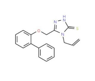 4-Allyl-5-(biphenyl-2-yloxymethyl)-4H-[1,2,4]triazole-3-thiol - chemical structure image