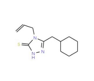 4-Allyl-5-(cyclohexylmethyl)-4H-1,2,4-triazole-3-thiol - chemical structure image
