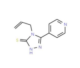 4-allyl-5-pyridin-4-yl-4H-1,2,4-triazole-3-thiol (CAS 90842-92-5) - chemical structure image