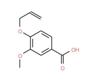 4-(allyloxy)-3-methoxybenzoic acid (CAS 22280-97-3) - chemical structure image