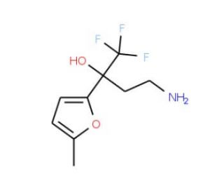 4-amino-1,1,1-trifluoro-2-(5-methyl-2-furyl)butan-2-ol - chemical structure image
