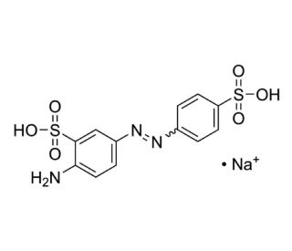 4-Amino-1,1&prime;-azobenzene-3,4&prime;-disulfonic acid sodium salt (CAS 74543-21-8) - chemical structure image