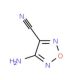4-Amino-1,2,5-oxadiazole-3-carbonitrile (CAS 156463-85-3) - chemical structure image
