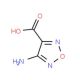 4-Amino-1,2,5-oxadiazole-3-carboxylic acid (CAS 78350-50-2) - chemical structure image
