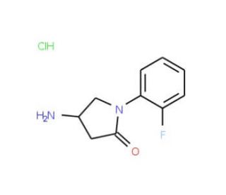 4-Amino-1-(2-fluoro-phenyl)-pyrrolidin-2-onehydrochloride - chemical structure image