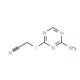 [(4-Amino-1,3,5-triazin-2-yl)thio]acetonitrile - chemical structure image