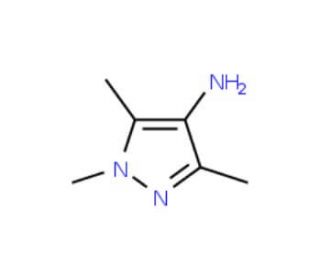 4-Amino-1,3,5-trimethyl-1H-pyrazole (CAS 28466-21-9) - chemical structure image