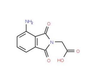 (4-Amino-1,3-dioxo-1,3-dihydro-isoindol-2-yl)-acetic acid - chemical structure image