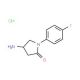 4-Amino-1-(4-fluoro-phenyl)-pyrrolidin-2-onehydrochloride - chemical structure image
