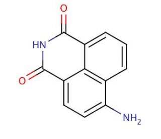 4-Amino-1,8-naphthalimide (CAS 1742-95-6) - chemical structure image