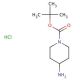 4-Amino-1-Boc-piperidine hydrochloride (CAS 189819-75-8) - chemical structure image