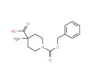4-Amino-1-Cbz-isonipecotic acid (CAS 115655-41-9) - chemical structure image