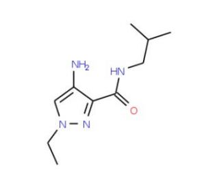 4-Amino-1-ethyl-1H-pyrazole-3-carboxylic acid isobutyl-amide - chemical structure image